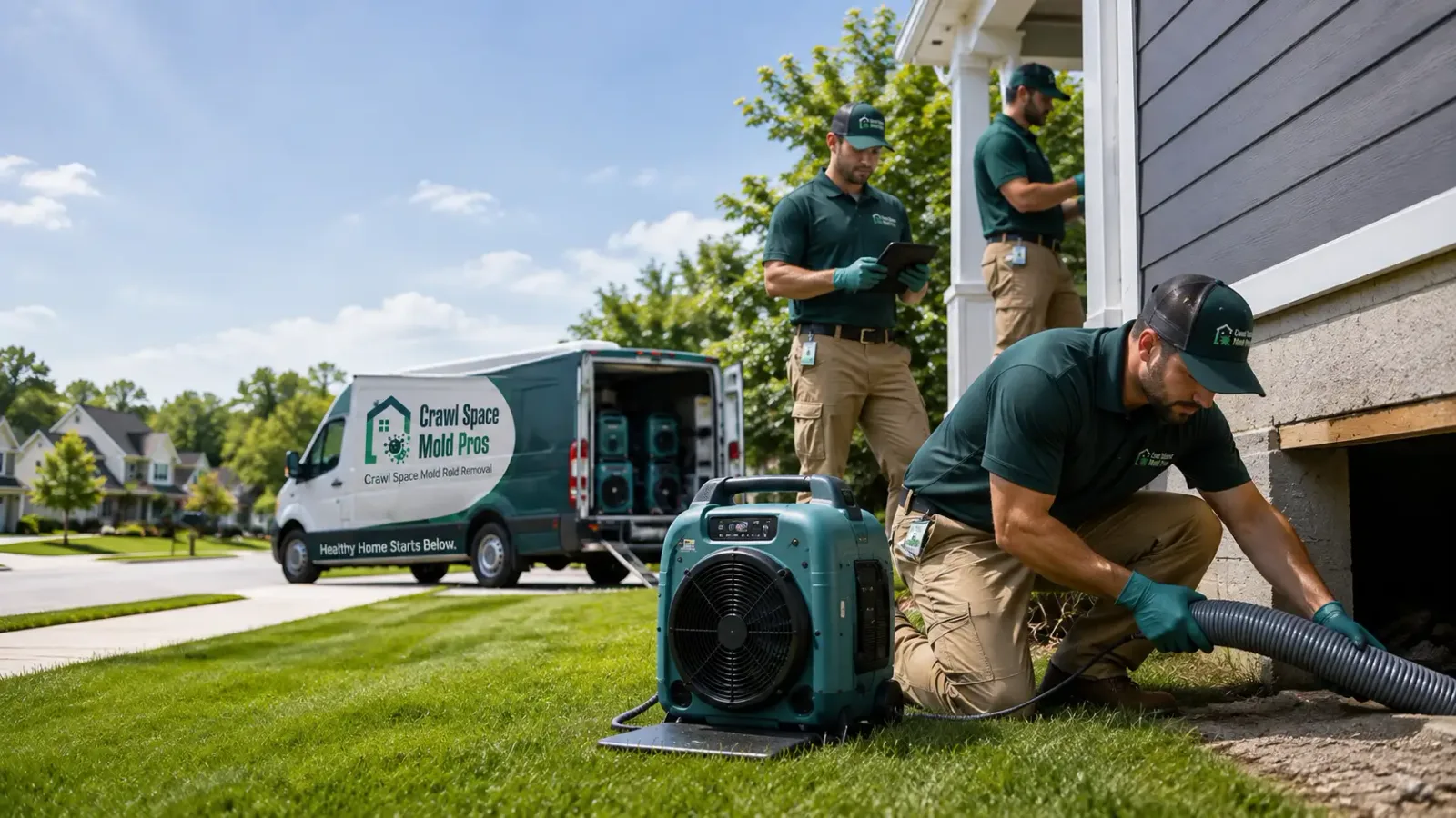 Crawl Space Mold Removal in Plainview, AR